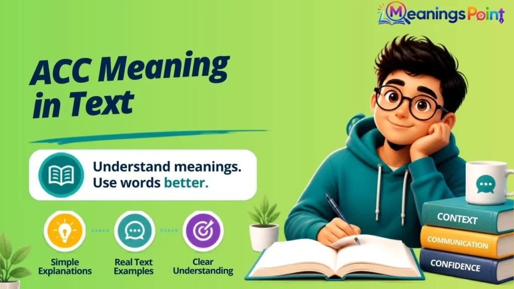 ACC Meaning in Text