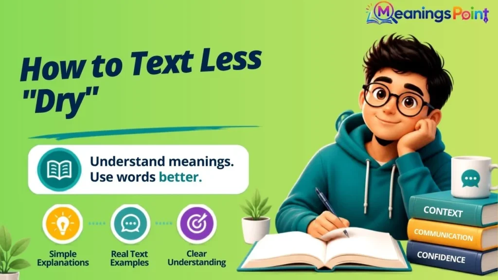 How to Text Less "Dry"