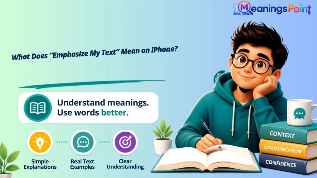 What Does “Emphasize My Text” Mean on iPhone?