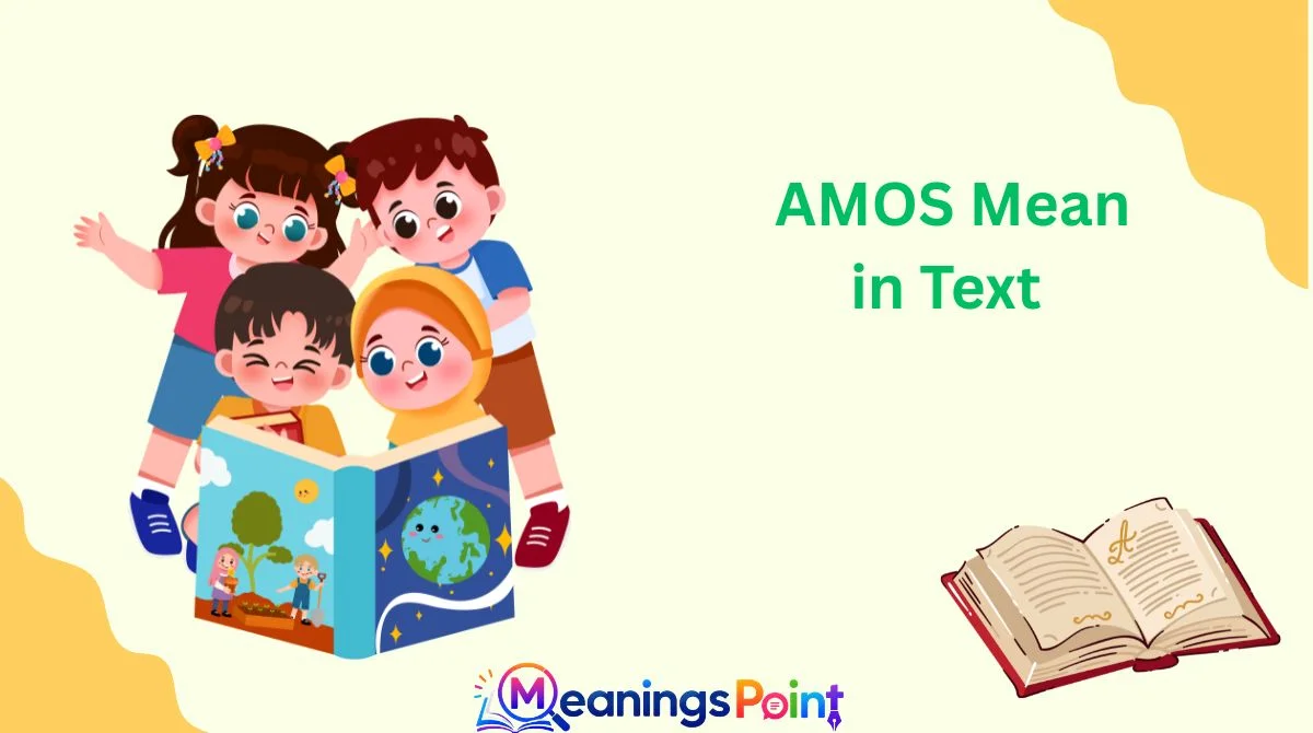 AMOS Mean in Text