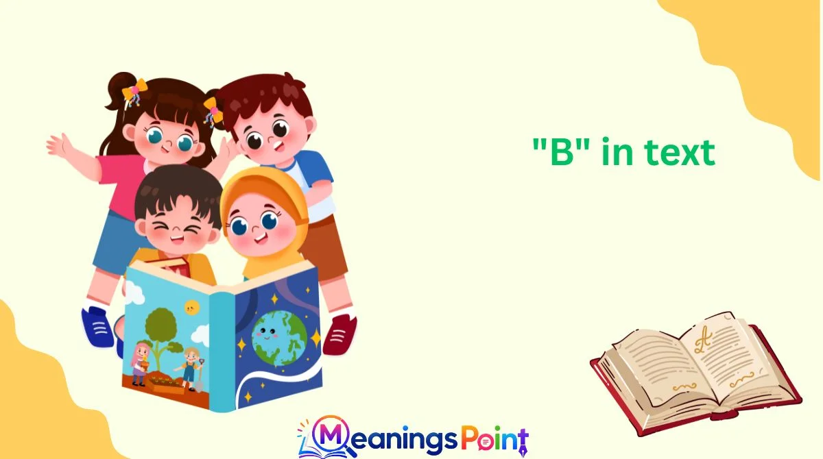 "B" in text