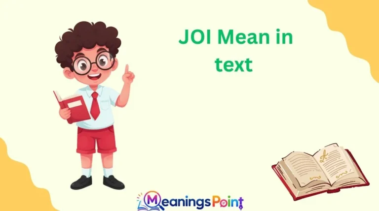 JOI Mean in text