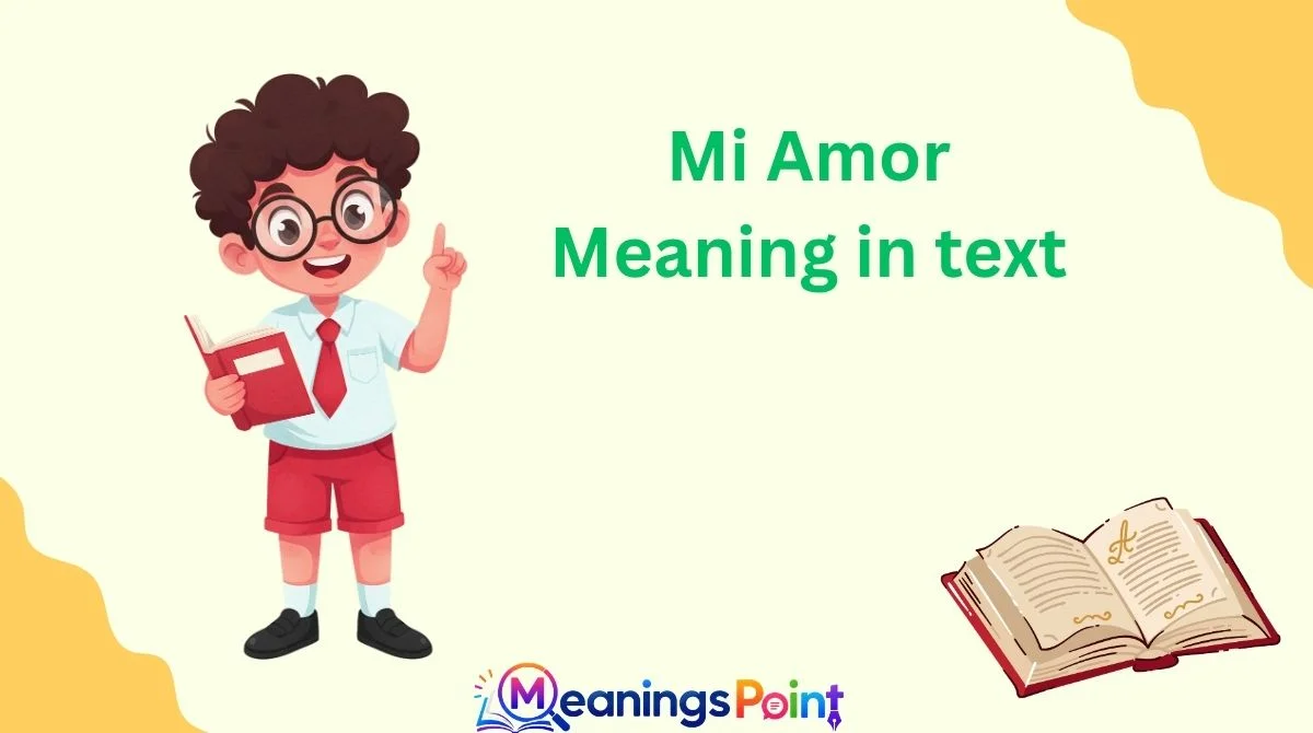 Mi Amor Meaning in text